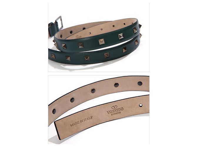 Valentino Rockstud Gürtel Grün - Ansicht 3