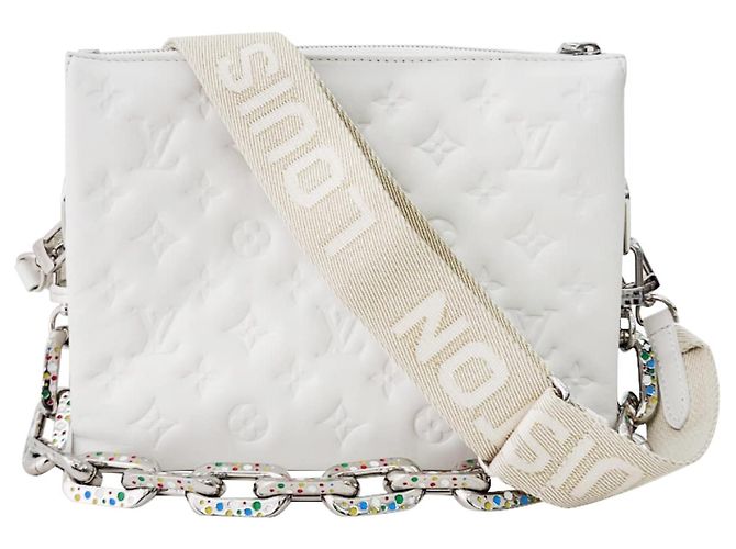 Louis Vuitton Borsa a tracolla Kusang da donna Kusama Yayoi bianca - vista 2