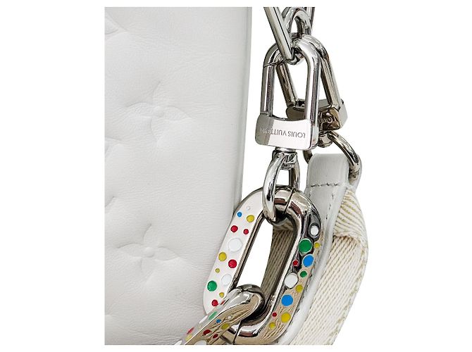 Louis Vuitton Borsa a tracolla Kusang da donna Kusama Yayoi bianca - vista 9