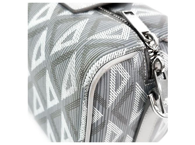 Dior Borsa a tracolla Hitheroad in jacquard di diamante Lingo Marrone - vista 10