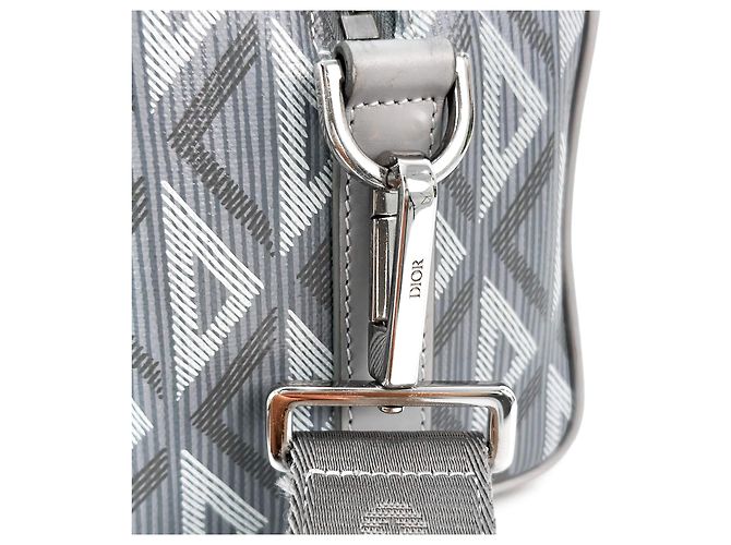 Dior Borsa a tracolla Hitheroad in jacquard di diamante Lingo Marrone - vista 11