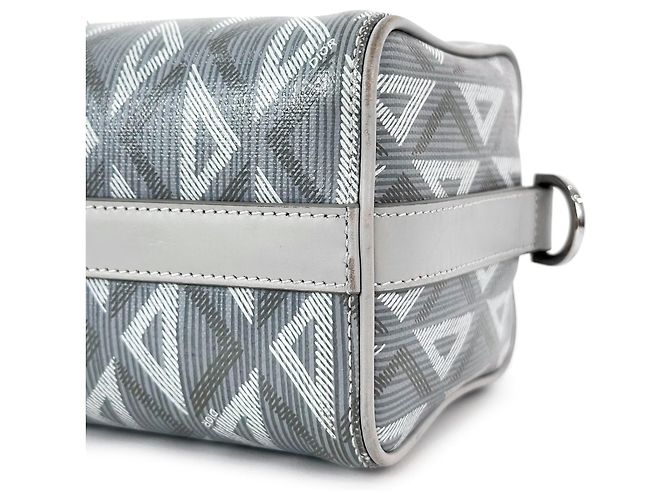 Dior Borsa a tracolla Hitheroad in jacquard di diamante Lingo Marrone - vista 14