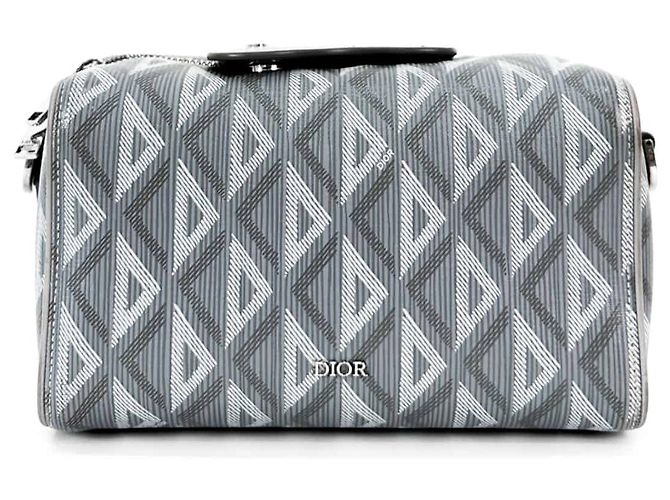 Dior Borsa a tracolla Hitheroad in jacquard di diamante Lingo Marrone - vista 2