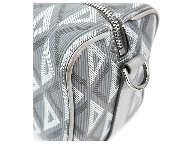 Dior Borsa a tracolla Hitheroad in jacquard di diamante Lingo Marrone - vista 8