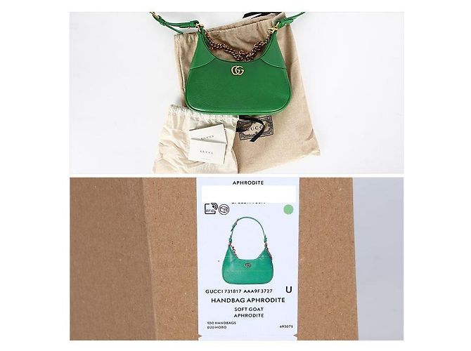 Gucci Piccola Borsa a Spalla Aphrodite Verde - vista 5