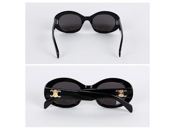 Céline Gafas de sol Triomphe Ovaladas Negro - vista 3
