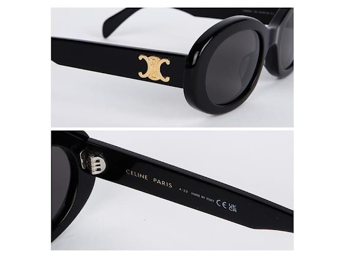 Céline Gafas de sol Triomphe Ovaladas Negro - vista 4