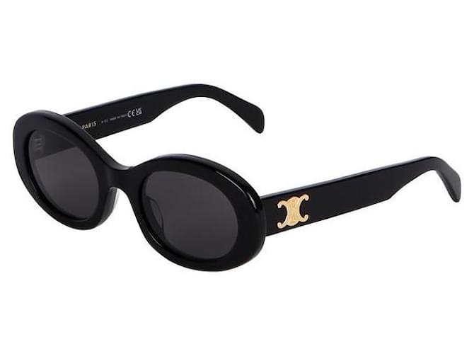 Céline Gafas de sol Triomphe Ovaladas Negro - vista 6