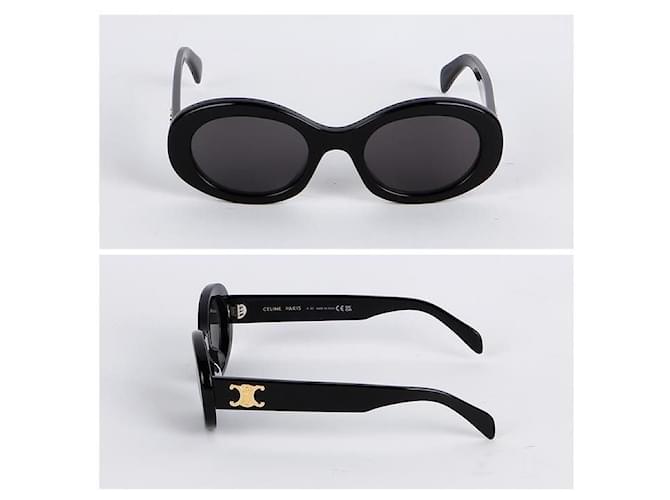 Céline Gafas de sol Triomphe Ovaladas Negro - vista 7