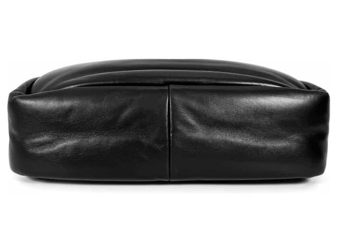 Prada Borsa tote media in morbido cuoio nappa imbottito nera Nero - vista 6