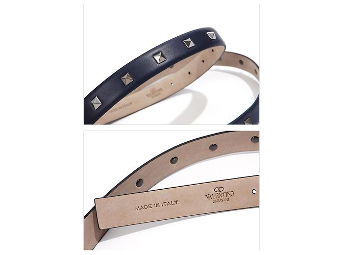Valentino Rockstud Gürtel Blau - Ansicht 3