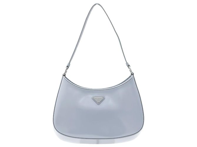 Prada Borsa a spalla in pelle spazzolata Cleo grigia Marrone - vista 2