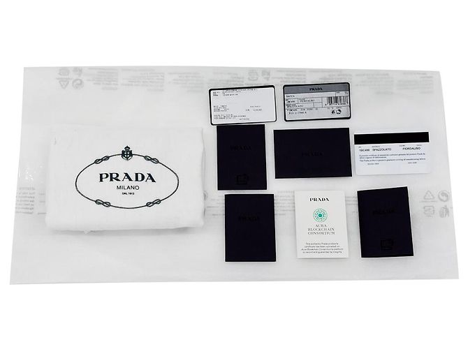 Prada Borsa a spalla in pelle spazzolata Cleo grigia Marrone - vista 9