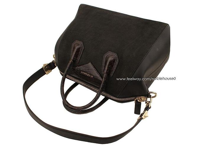 Givenchy Antigona Medium Tote- und Schultertasche im schwarzen Echsenmuster Wani - Ansicht 4