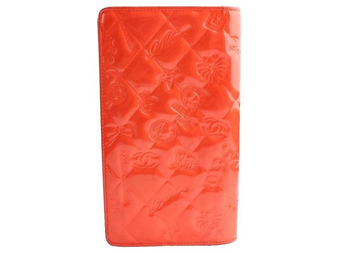 Chanel Mademoiselle Luminous Orange Icon Cartera Larga Acolchada Naranja - vista 2