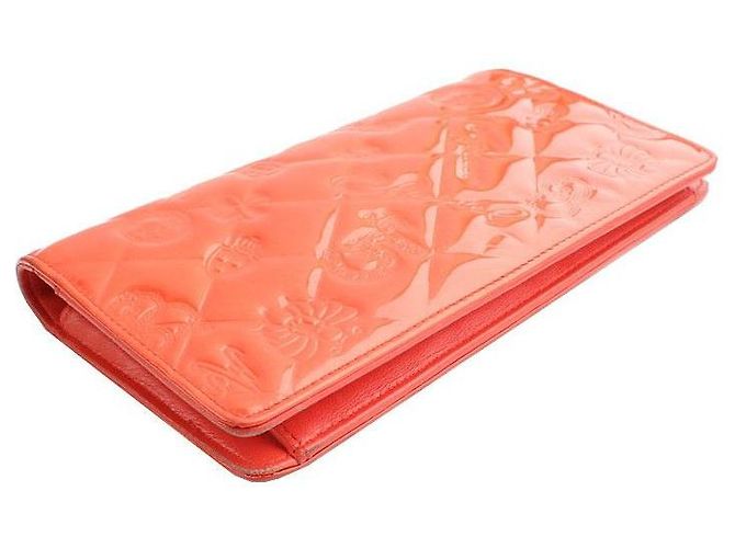 Chanel Mademoiselle Luminous Orange Icon Cartera Larga Acolchada Naranja - vista 3