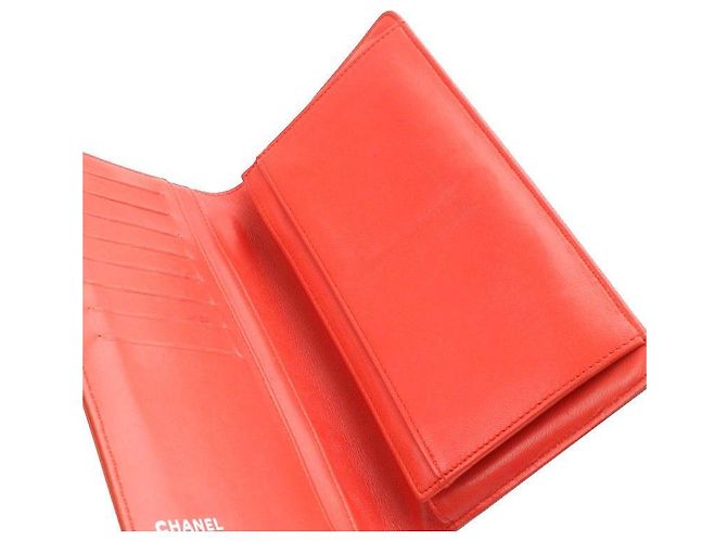 Chanel Mademoiselle Luminous Orange Icon Cartera Larga Acolchada Naranja - vista 4