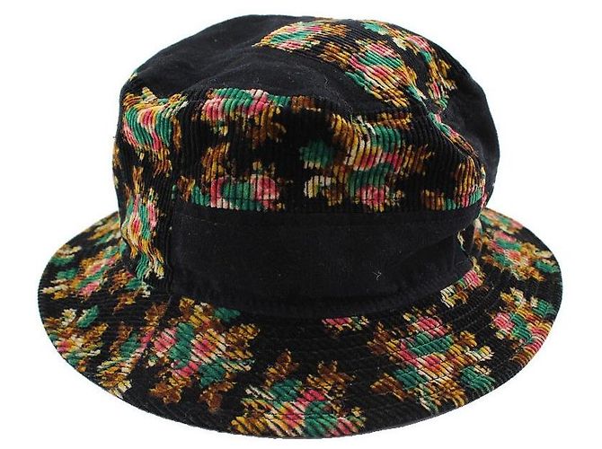 Kenzo Sombrero bucket de terciopelo con estampado de flores múltiples Multicolor - vista 2