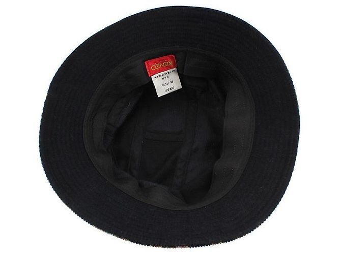 Kenzo Sombrero bucket de terciopelo con estampado de flores múltiples Multicolor - vista 3