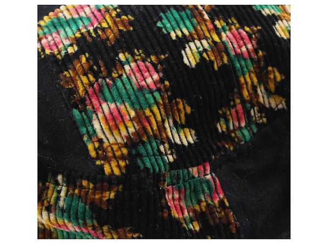 Kenzo Sombrero bucket de terciopelo con estampado de flores múltiples Multicolor - vista 5