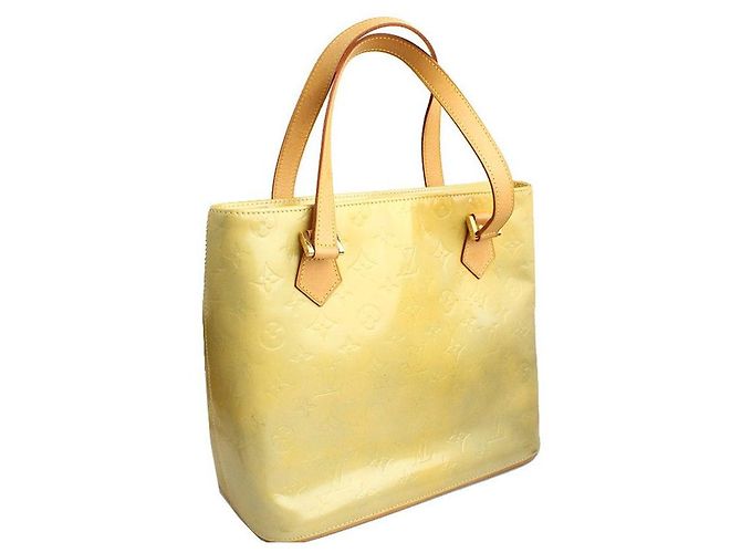 Louis Vuitton Borsa Tote Vernis Gialla Giallo - vista 2