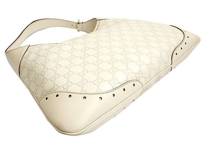 Gucci Borsa hobo in tono argento e avorio Shima Bianco - vista 4