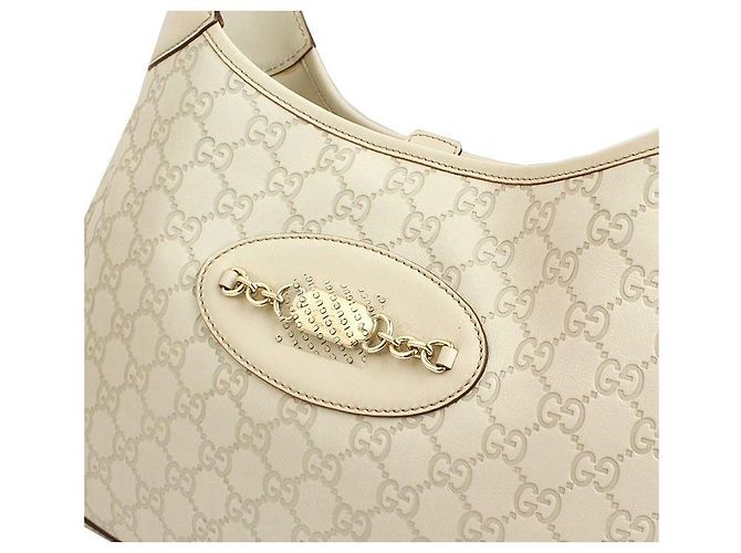Gucci Borsa hobo in tono argento e avorio Shima Bianco - vista 6