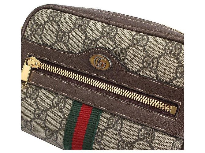 Gucci Borsa a tracolla Ophidia GG Marrone - vista 6
