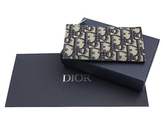 Dior Schräger silberfarbener Reißverschluss-Kartenhalter - Ansicht 5