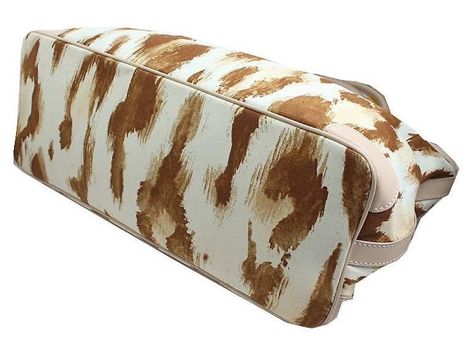 Dior Borsa in tela marrone con macchia - vista 4