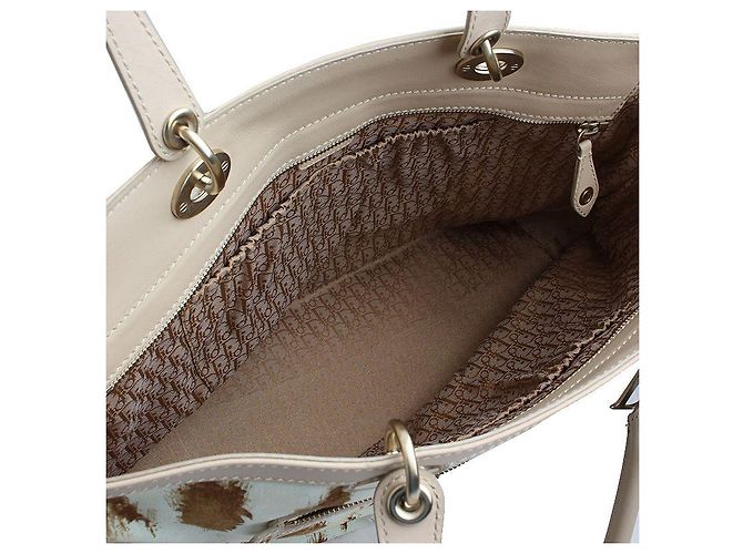 Dior Borsa in tela marrone con macchia - vista 5