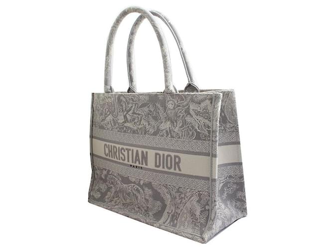 Book Tote Dior Graue mittelgroße Tragetasche Braun - Ansicht 2