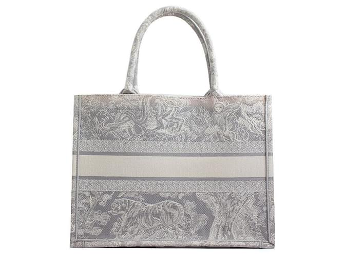 Book Tote Dior Graue mittelgroße Tragetasche Braun - Ansicht 3