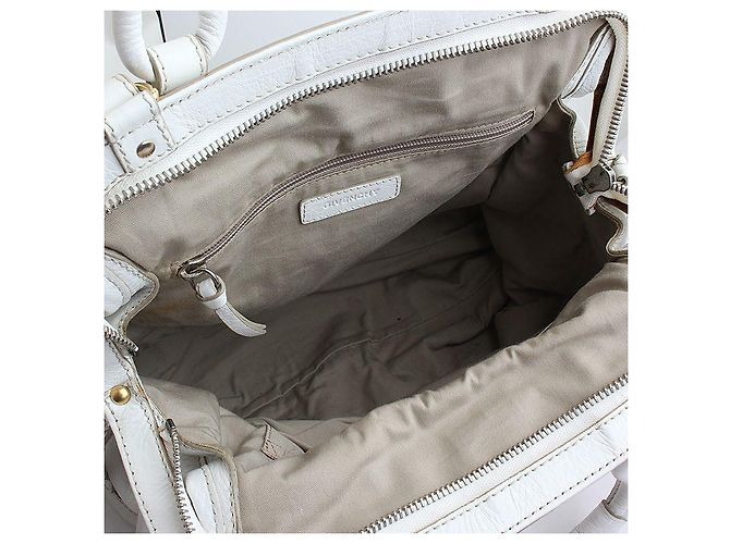 Givenchy Borsa tote e borsa a spalla in pelle bianca Bianco - vista 5