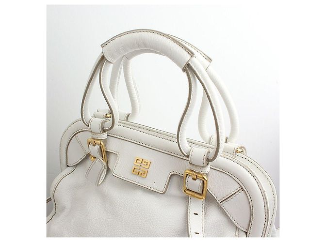 Givenchy Borsa tote e borsa a spalla in pelle bianca Bianco - vista 6