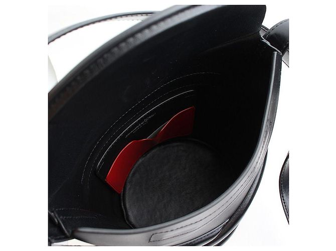 Borsa a secchiello in pelle nera Alexander McQueen Nero - vista 5