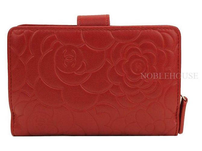 Chanel Serie de Carteras Camelia de Cordero Rojo Roja - vista 2