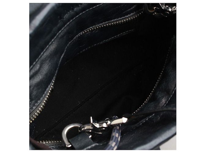 Zadig & Voltaire Borsa tote e borsa a tracolla in pelle blu navy - vista 5