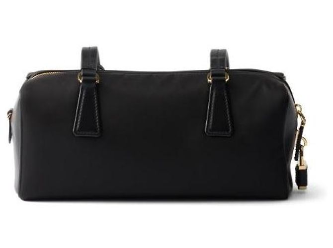 Prada Top medio in nylon e pelle con lucchetto - vista 5