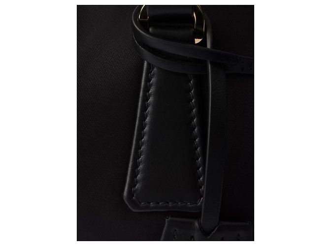 Prada Top medio in nylon e pelle con lucchetto - vista 9