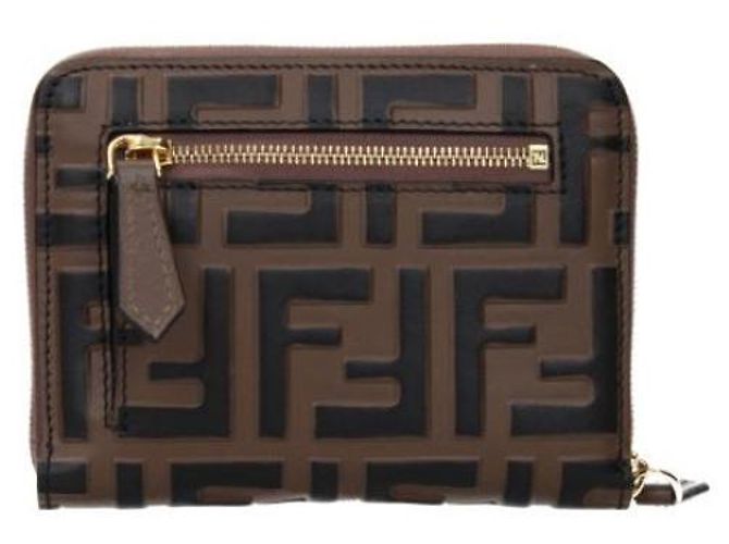 Fendi Diamond Zip Around Medium Wallet ADYM - view 5