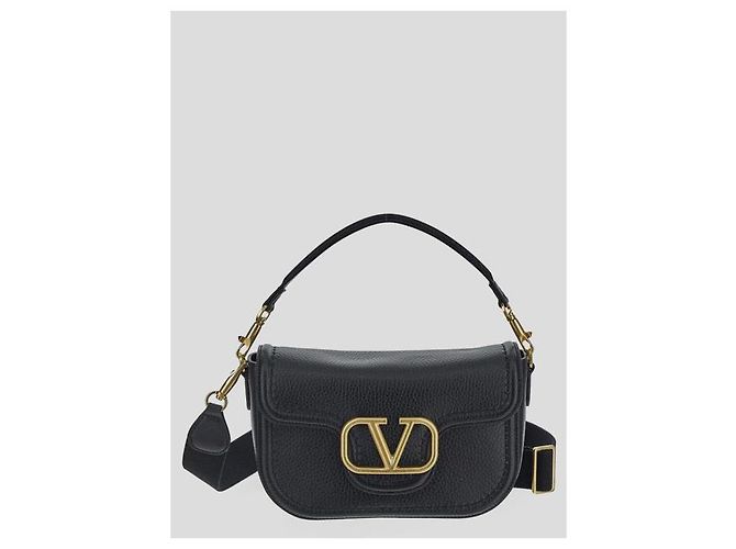 Valentino Borsa a spalla in vitello morbido Nero - vista 4