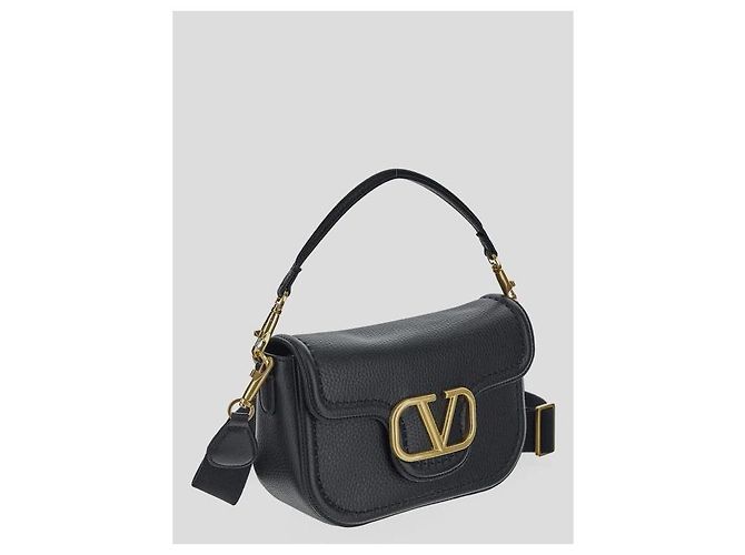 Valentino Borsa a spalla in vitello morbido Nero - vista 5