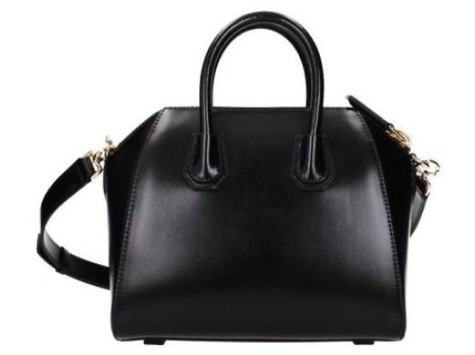 Givenchy Borsa Tote Mini Antigona in Pelle di Vitello Nero - vista 6