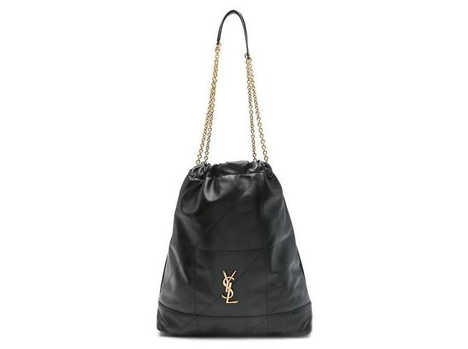 Saint Laurent Große Pouch-Tasche Schwarz - Ansicht 4