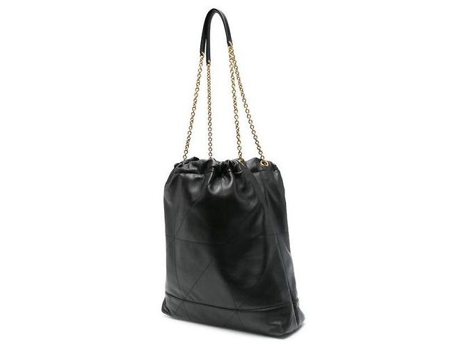 Saint Laurent Große Pouch-Tasche Schwarz - Ansicht 7