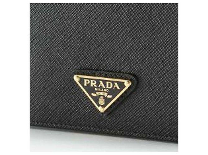 Prada Billetera Triángulo Logo Saffiano - vista 12