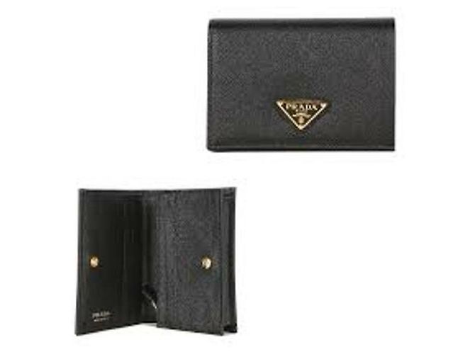 Prada Billetera Triángulo Logo Saffiano - vista 4