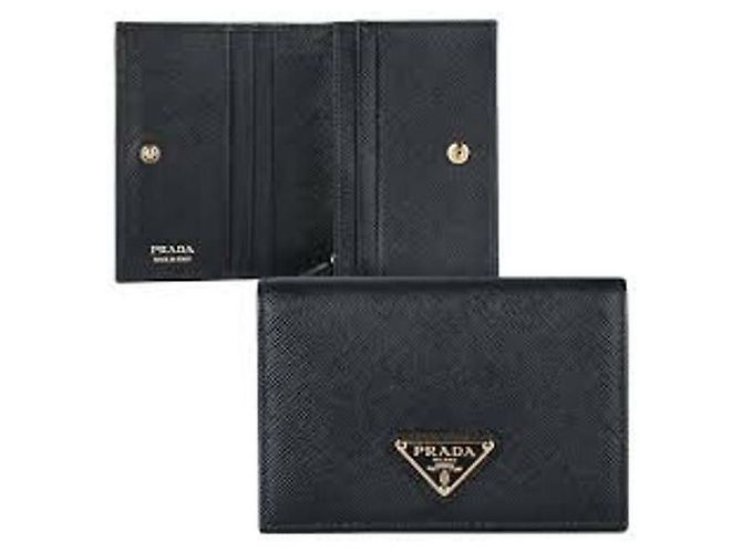 Prada Billetera Triángulo Logo Saffiano - vista 8