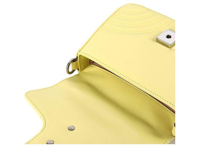 Gucci GG Marmont Mini Borsa a Mano Lime Verde - vista 5